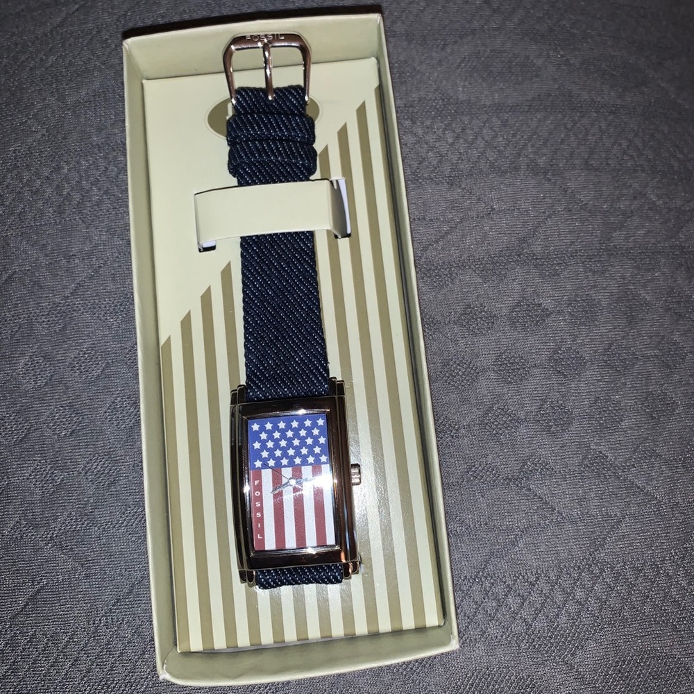Fossil American Flag Watch